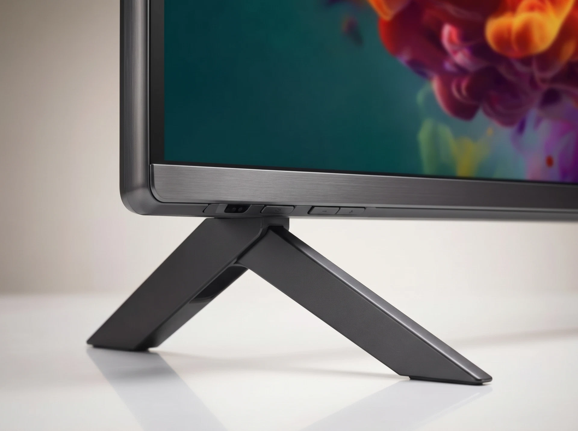 LG 75QNED85B6C в интерьере, телевизор 75 дюймов на тумбе в гостиной
